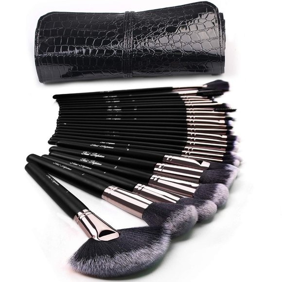 Makeup Brushes Set 24pcs Makeup Brush Kabuki Foundation Blending Brush with Bag